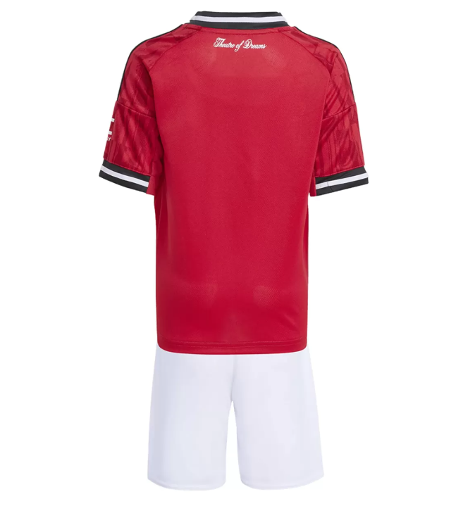 Manchester United Hemmatröja 2025/26 Barnstorlek