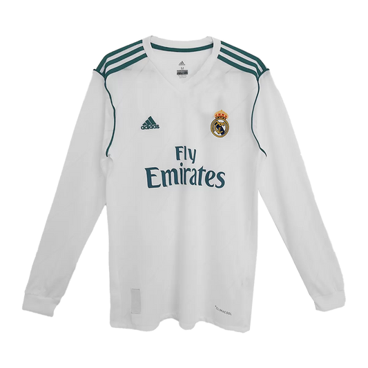 Real Madrid Hemmatröja Långarmad Retro 2017/18